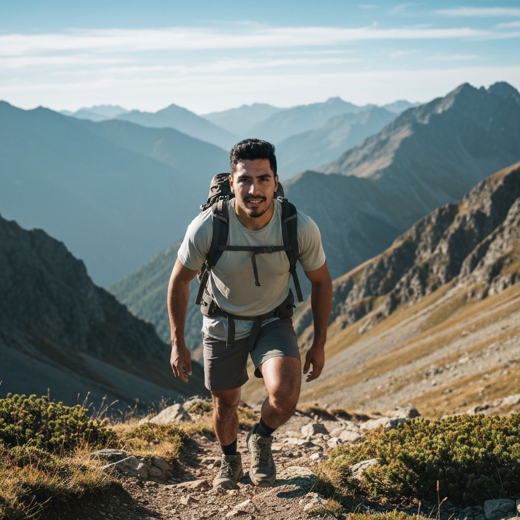 Active man with energy